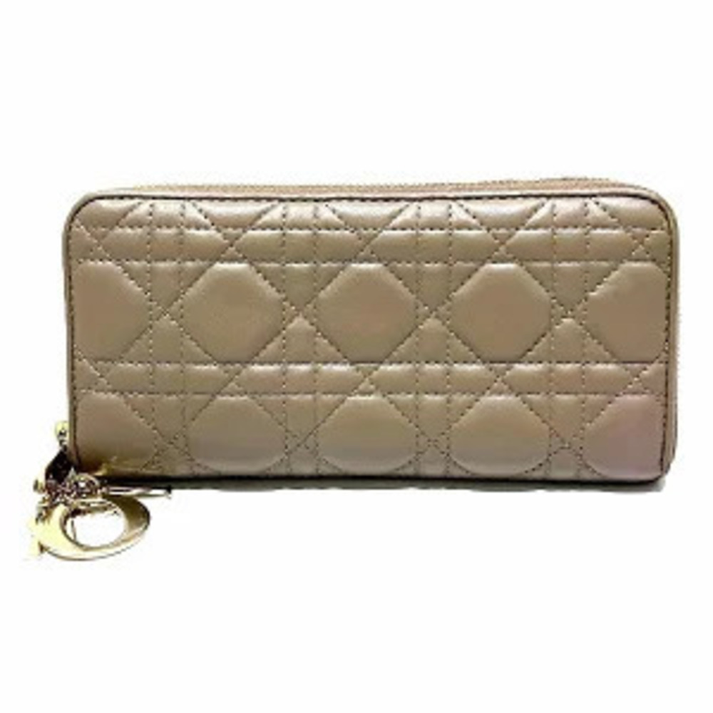 Christian Dior Cannage Lady Long Wallet